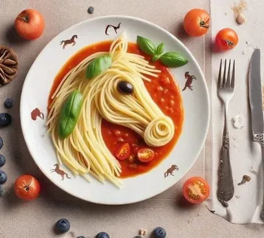 Krásne kone s nádhernou „makarónovou“ hrivou.