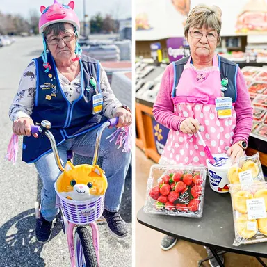 Sharlene pracuje v supermarkete Walmart a zároveň sa fotí pre stránku obchodu na sociálnych sieťach. Takáto vtipná reklama z nej urobila internetovú celebritu