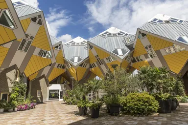 Kockové domy v Rotterdame (Holandsko)