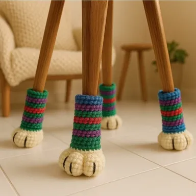 Ponožky pre nožičky stoličiek a taburetiek