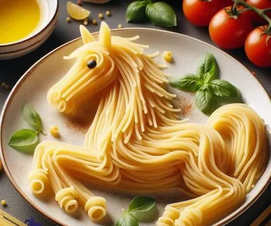 Krásne kone s nádhernou „makarónovou“ hrivou.